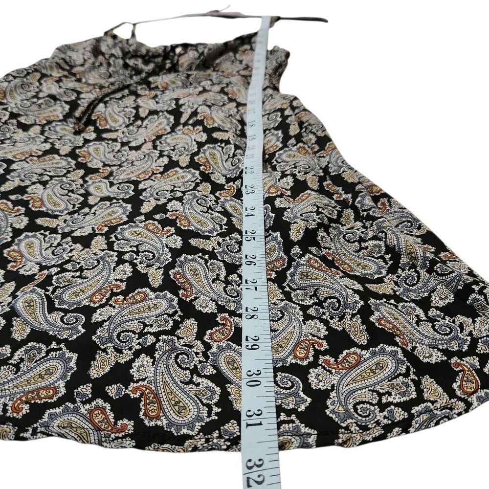I Love Joah Mini Dress Size Medium Paisley Pattern Sleeveless Pockets.   New - Picture 3 of 12